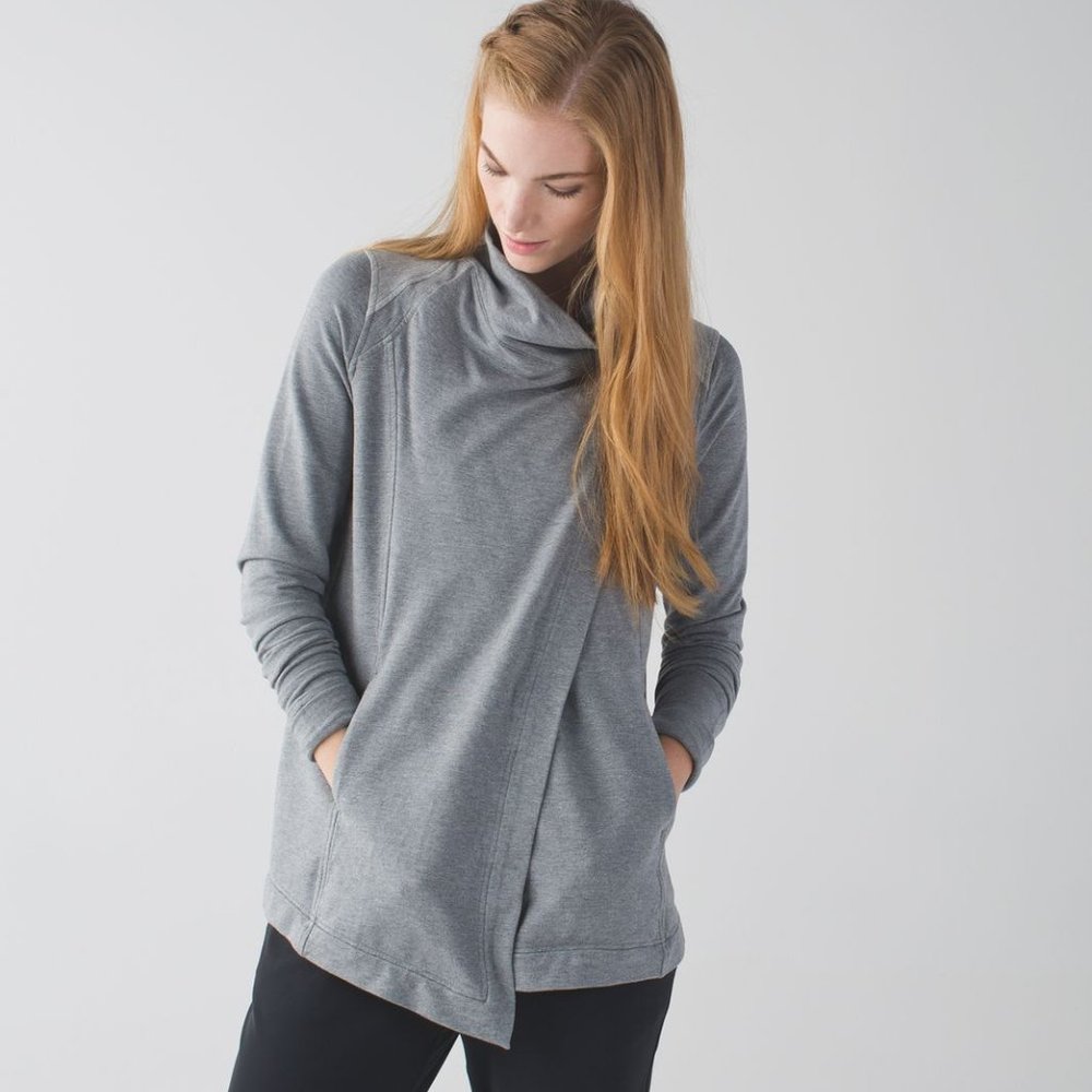 Lululemon Coast Wrap Heathered Mod Grey 4